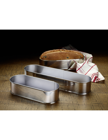 Bakvorm Slofvorm RVS, uitschuifbaar 27-40 cm