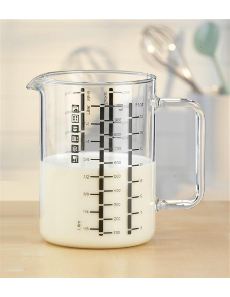 Maatbeker laboratoriumglas 0,5 L