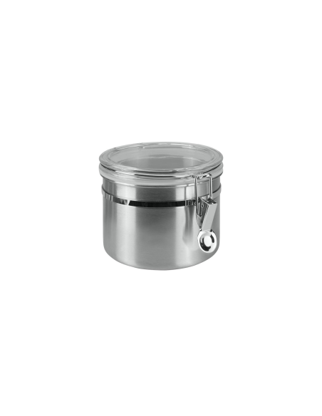 RVS Voorraadpot 700 ml, met acryl deksel