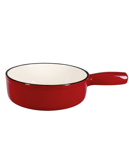Caquelon / Fonduepan Gietijzer Rood 22 cm