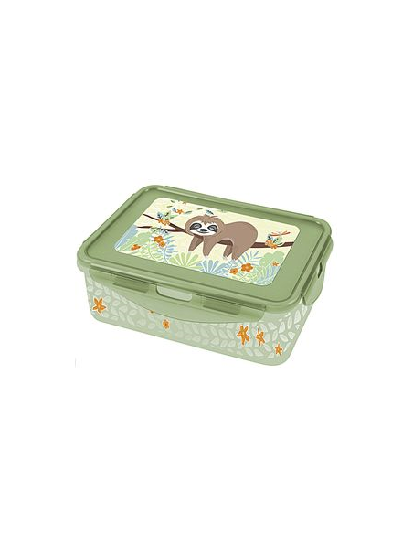 Leuke Lunchbox Luiaard met 2 inzetten
