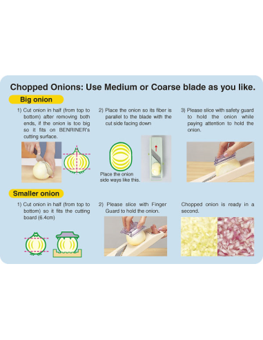 Japanse Mandoline 64mm met 3 juliennemessen