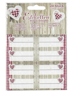 Inmaaketiketten, set van 24 stuks