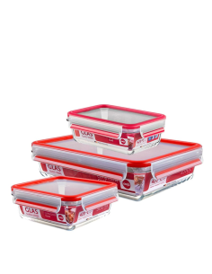 Emsa Clip&Close Set Glas 3 delig