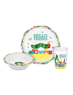 Kinderset Rupsje Nooit Genoeg "Hello Friend" 3 delig