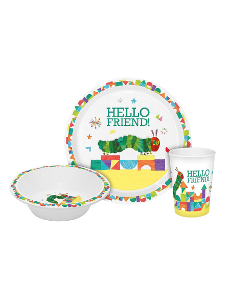 Kinderset Rupsje Nooit Genoeg "Hello Friend" 3 delig