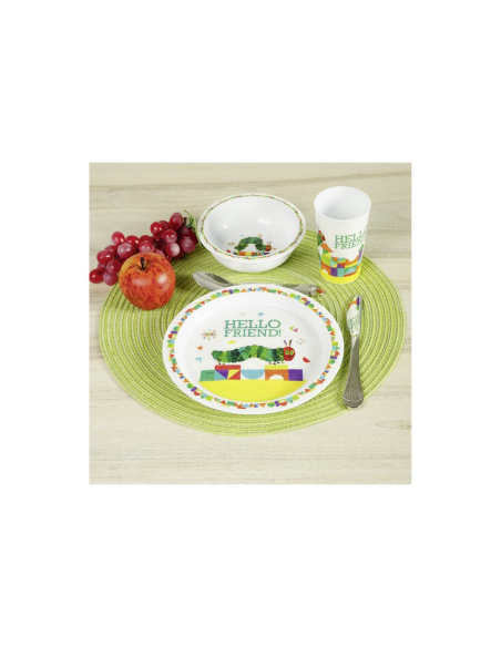 Kinderset Rupsje Nooit Genoeg "Hello Friend" 3 delig