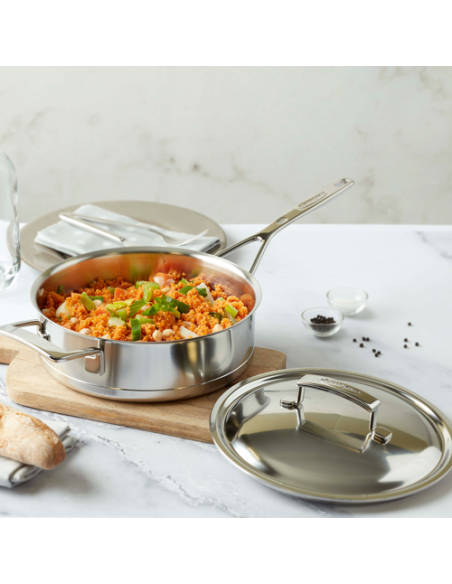 Demeyere Silver lage Sauteuse 24 cm m.d.