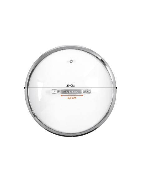 CHEFS&CO Glasdeksel 20cm
