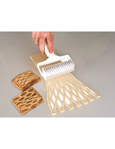 Roller voor vlaaideeg, rastersnijder