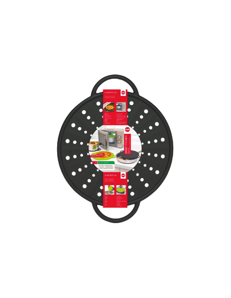 Siliconen Spatdeksel 21 cm Zwart