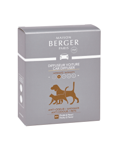 Maison Berger Autoparfum Navulling 2x  Anti-Dierengeurtjes