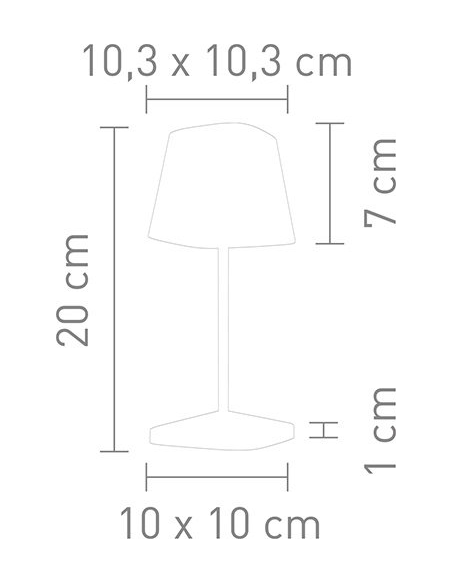 Villeroy Neapel 2.0 Led Tafellamp Zwart
