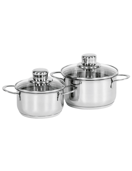 Mini kookpan RVS 12 cm met deksel