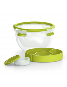 Emsa Clip&Close Saladebox rond 1,0 L.