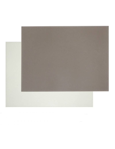 FreeForm Placemat dubbelzijdig 40 x 30 cm taupe/wit