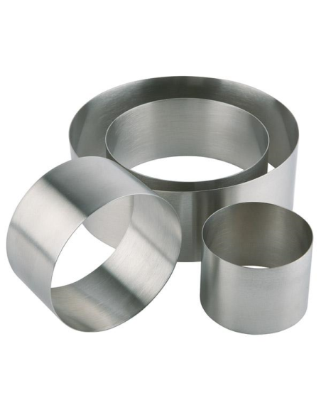 Kookring / Dessertring / Taartring / Uitsteker RVS 6,0 x 4,5 cm