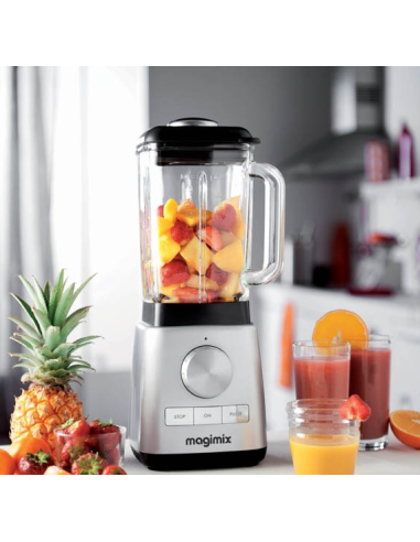 Magimix Power Blender Mat Chroom, 22.000 toeren