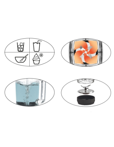 Magimix Power Blender Mat Chroom, 22.000 toeren