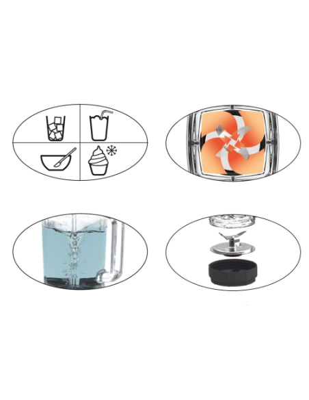 Magimix Power Blender Mat Chroom, 22.000 toeren