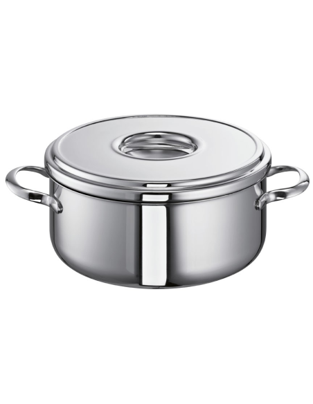Kookpan laag Romana-i 24 cm. met deksel