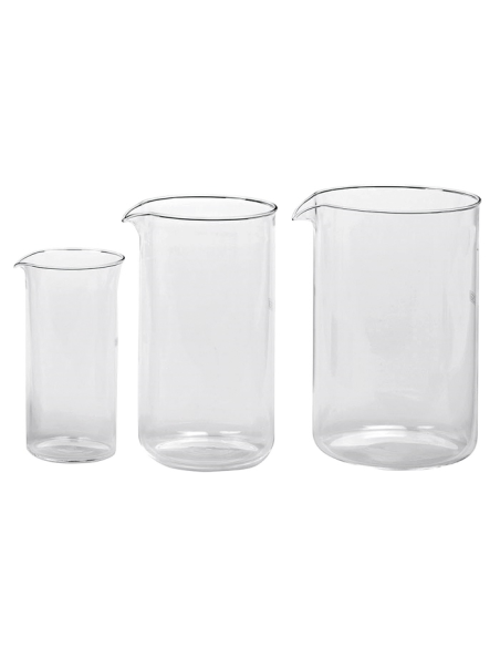 Vervangglas French Press 350ml 3-kops tbv French Press / Melkopschuimer / Cafetierre