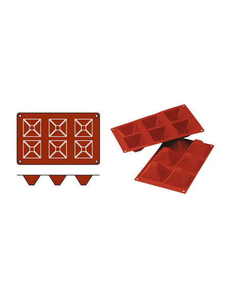 Flex Bakmat 6 Pyramides