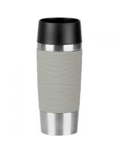 Emsa Travelmug Isoleerbeker Wave Grijs 0,36 L