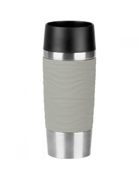 Emsa Travelmug Isoleerbeker Wave Grijs 0,36 L