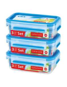 Emsa Clip & Close Set 3 x 0,55L.