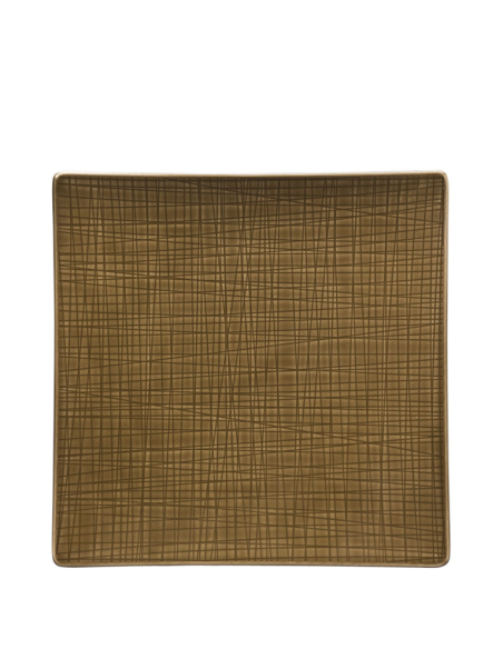 Rosenthal Mesh Vierkant Dinerbord 27 cm Walnut