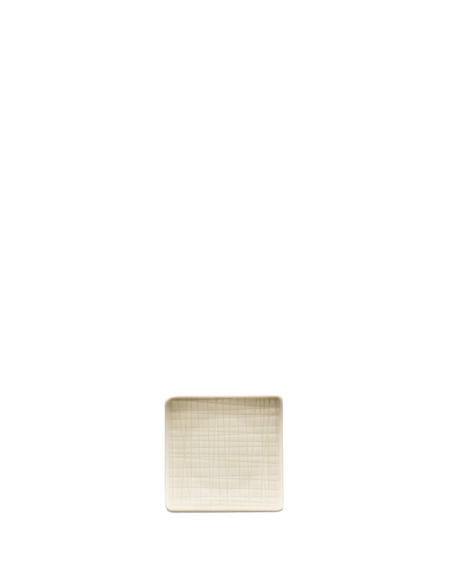 Rosenthal Mesh Side Plate Vierkant 9 cm Cream