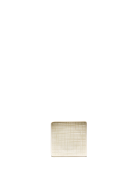 Rosenthal Mesh Side Plate Vierkant 9 cm Cream