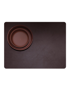 Placemat Gerecycled Leder Bruin