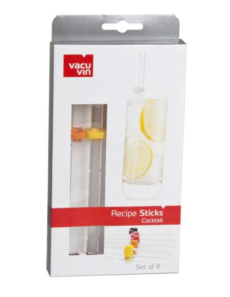 Vacuvin Cocktail Roerstaafjes Met Recepten