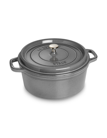 Staub Ronde Braadpan Grafiet 28 cm