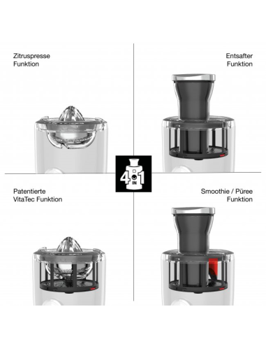 Novis VitaJuicer S1  Kersenrood