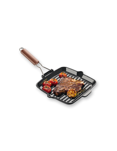 Fontignac Grillpan 24x24 cm met klapsteel
