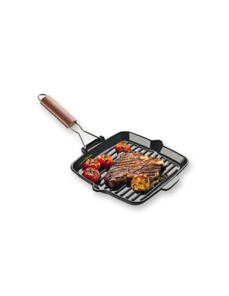 Fontignac Grillpan 24x24 cm met klapsteel