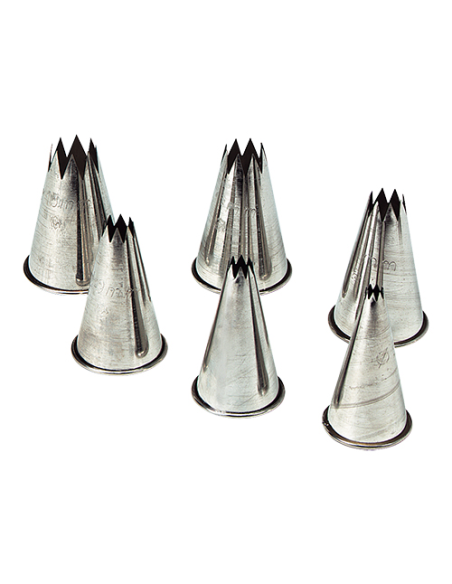 Spuitmond Ster 6 mm naadloos RVS