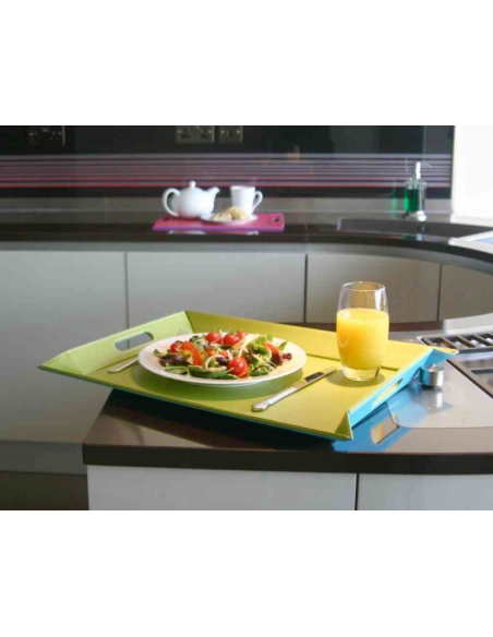 FreeForm Dienblad / Placemat 45 x 35 cm paars/creme