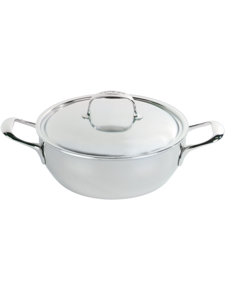 Demeyere Atlantis Conische Braadpan 24 cm met dubbelwanig deksel