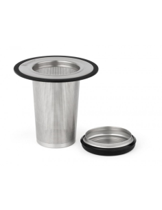 Theefilter met onderzetter XL RVS