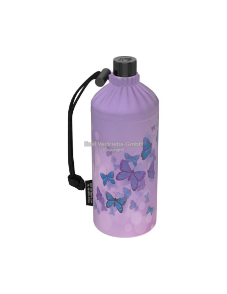 Glazen drinkfles met mantel 0,4 L Hert
