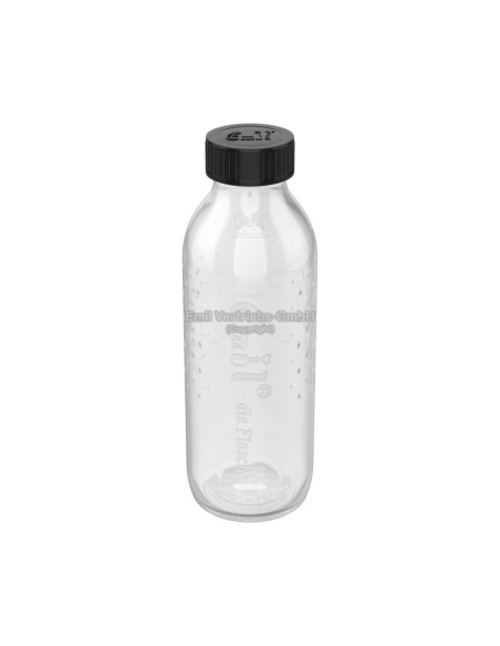 Glazen drinkfles met mantel 0,4 L Hert