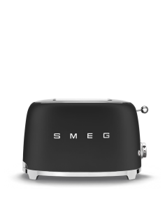 Smeg Broodrooster 50's Retro Style 2 sleuven Mat Zwart