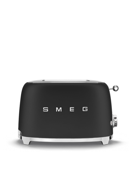 Smeg Broodrooster 50's Retro Style 2 sleuven Mat Zwart