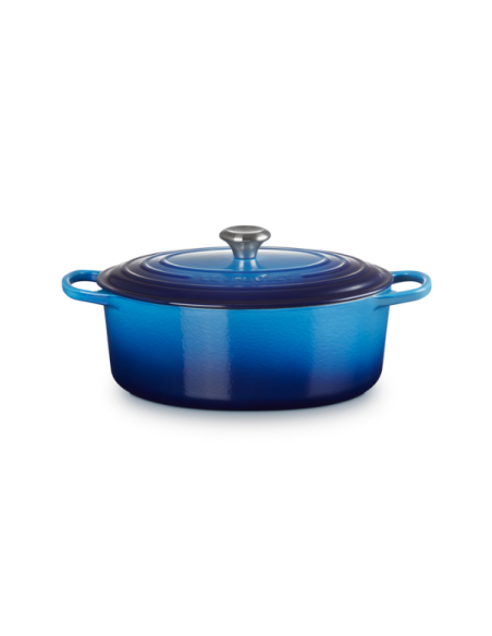 Le Creuset Braad- / Stoofpan Signature ovaal Azure 31cm 6,3l