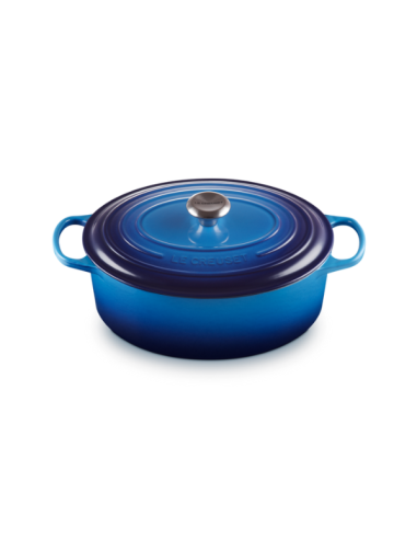 Le Creuset Braad- / Stoofpan Signature ovaal Azure 31cm 6,3l