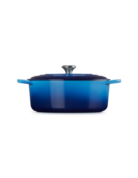 Le Creuset Braad- / Stoofpan Signature ovaal Azure 31cm 6,3l